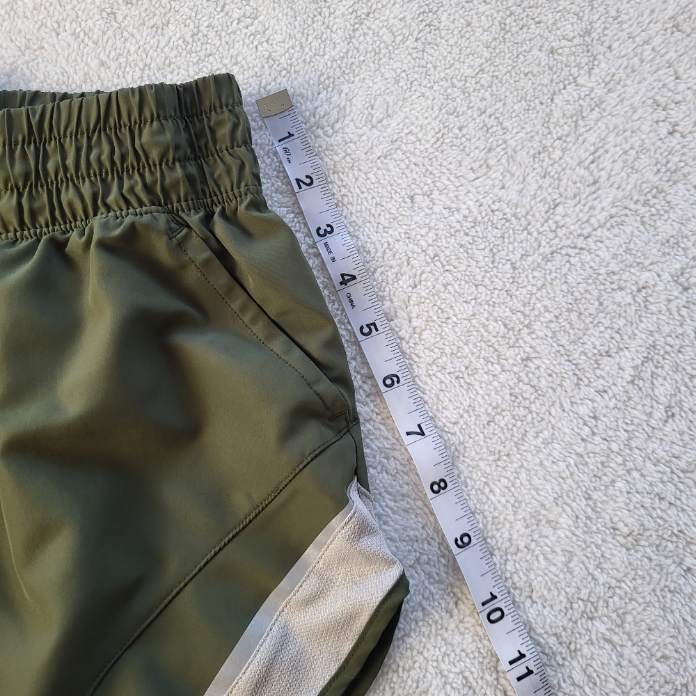 Athletic Works Triple Elastized Waist Green Gym Shorts Women's Size Small - Picture 4 of 7